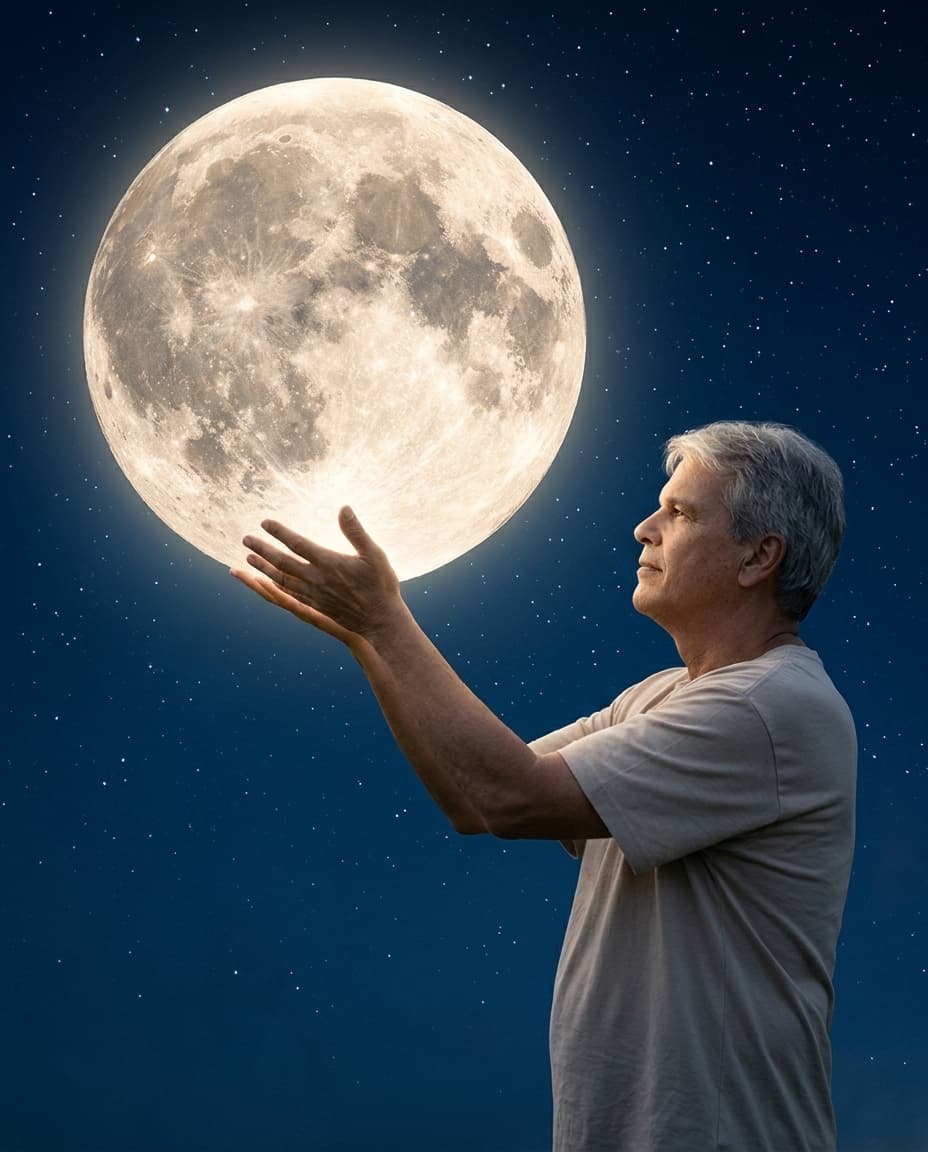 Holding the Moon Portrait