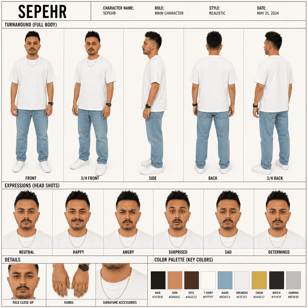 AI Character Sheet Prompt