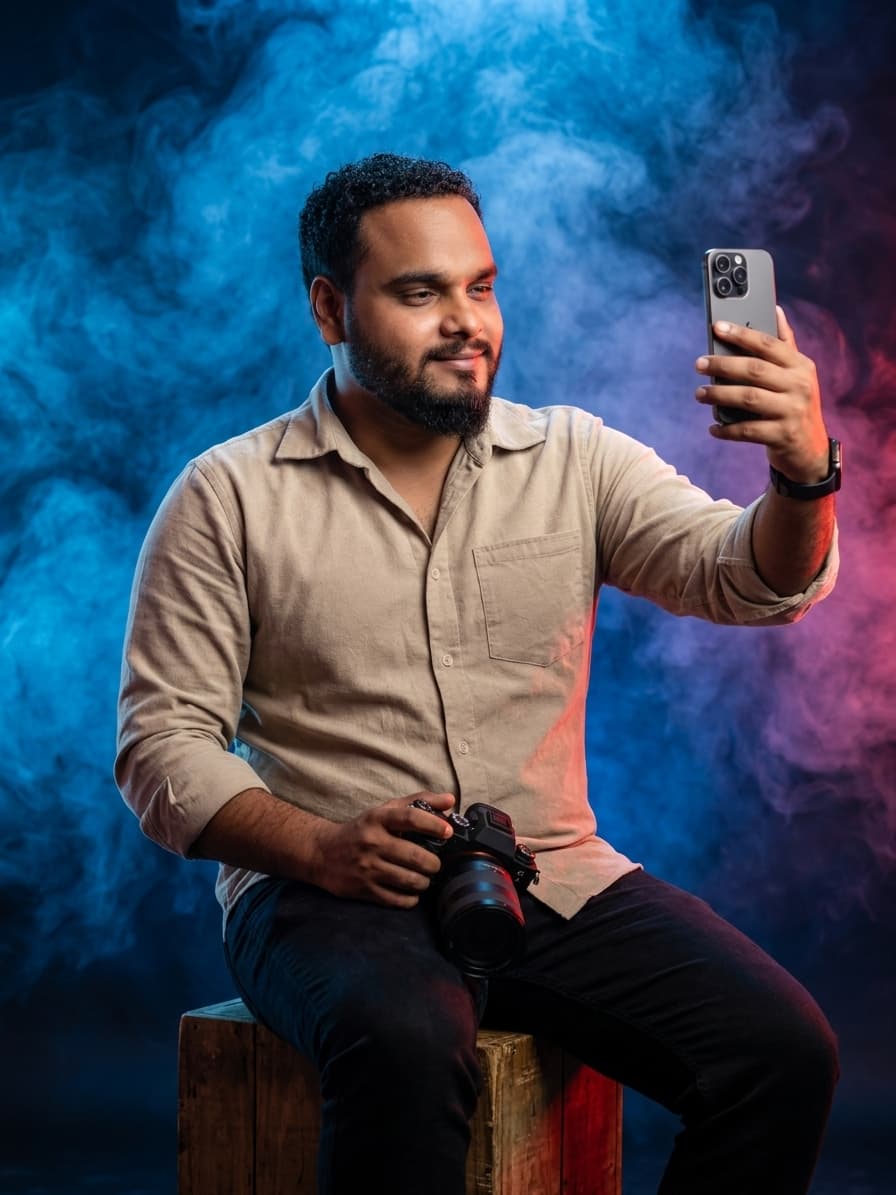 Coloured Smoke Portrait