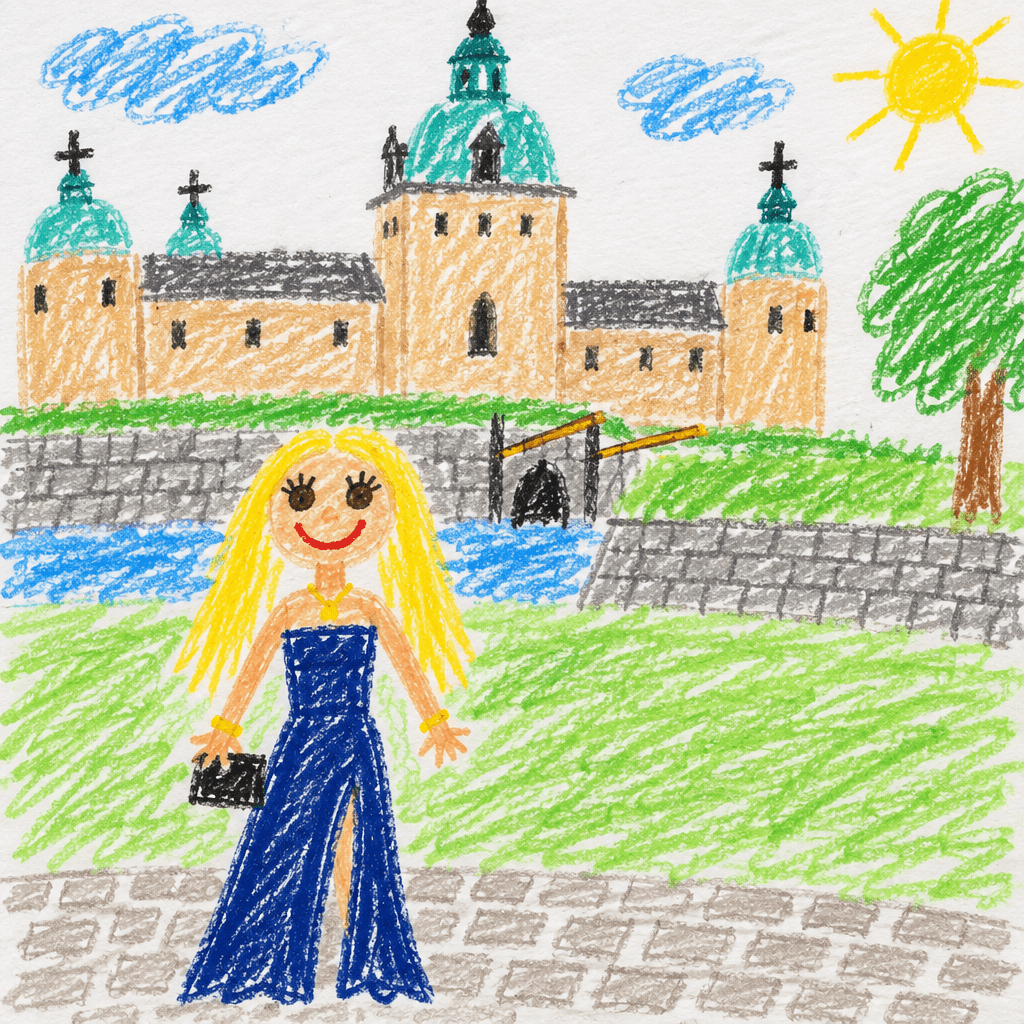 Convert this image to a child's drawing