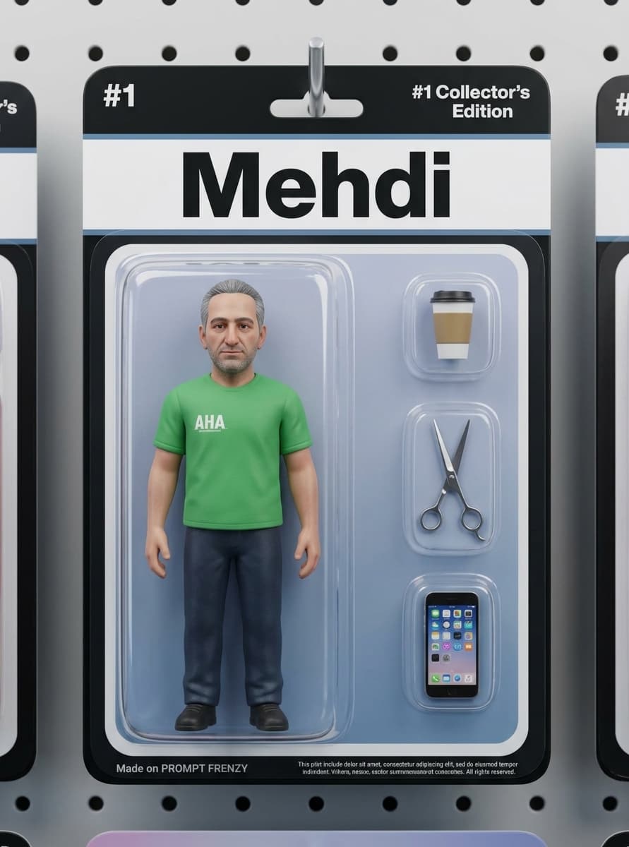 Action Figure in Blister Pack Prompt