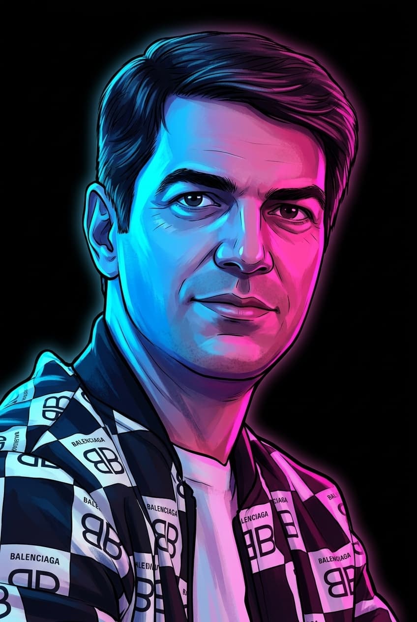 Neon Duotone Portrait