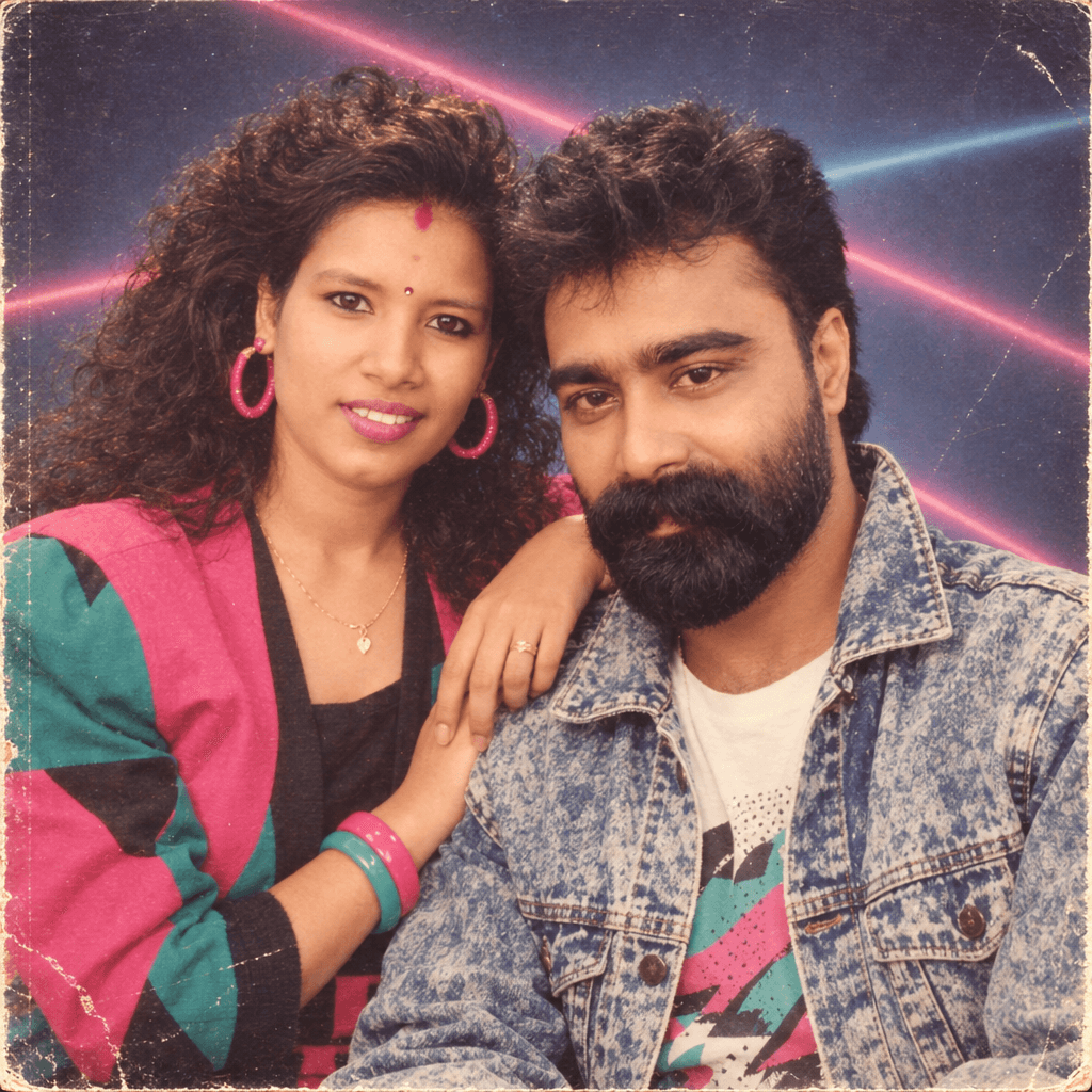 AI 80s Retro Couple Photo Generator