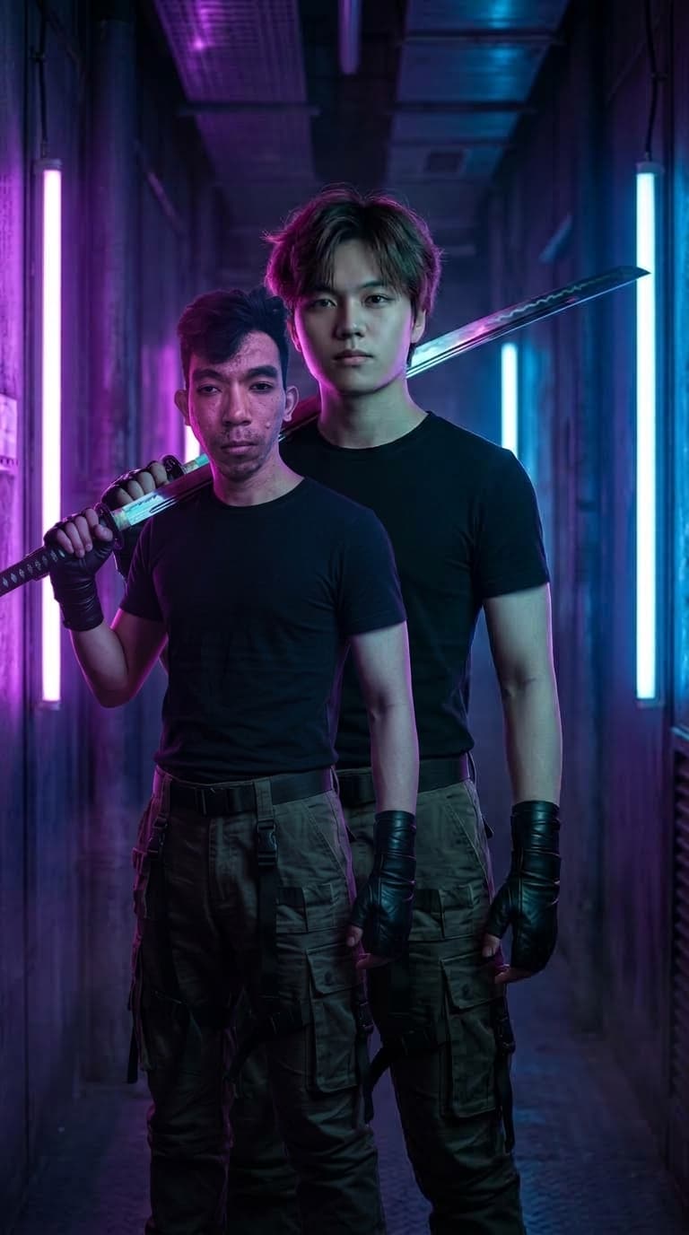 Katana Cinematic Portrait — Add Someone