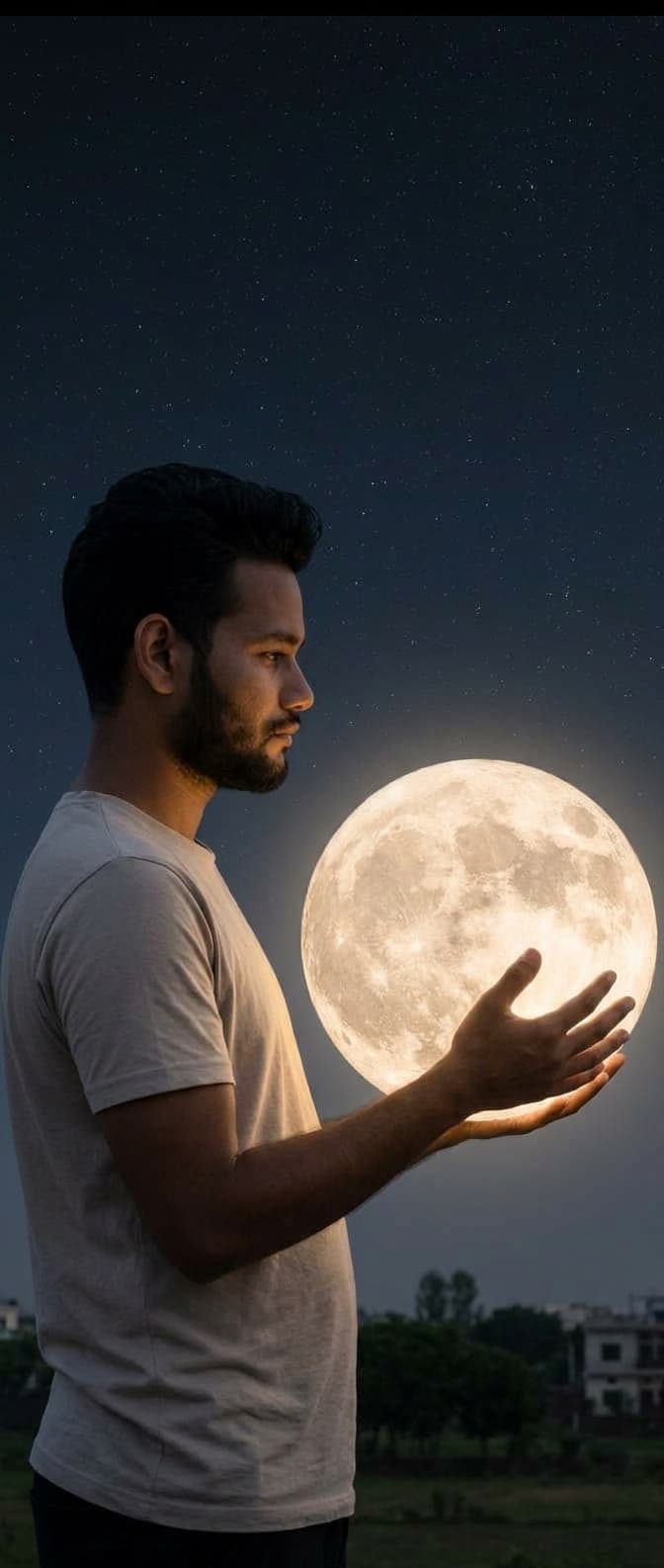 Holding the Moon Portrait