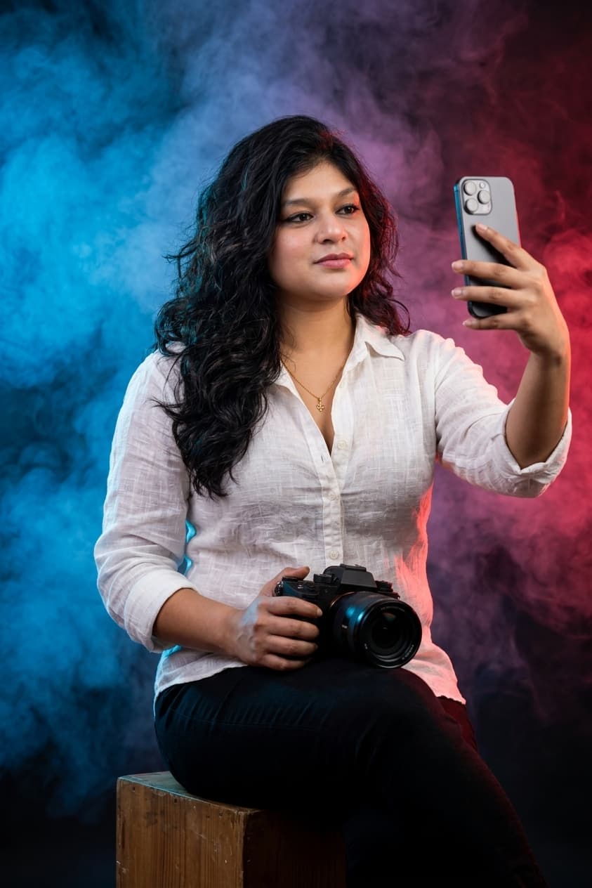 Coloured Smoke Portrait
