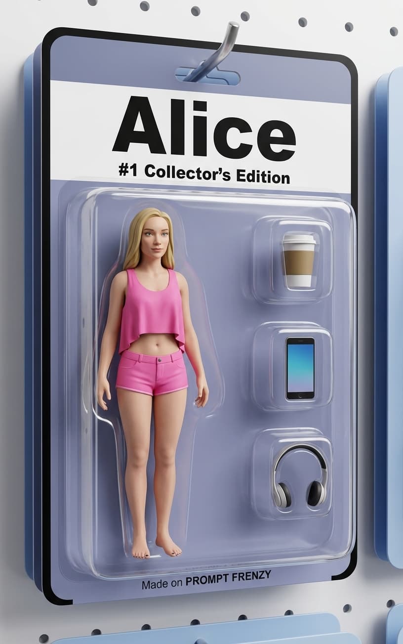 Action Figure in Blister Pack Prompt