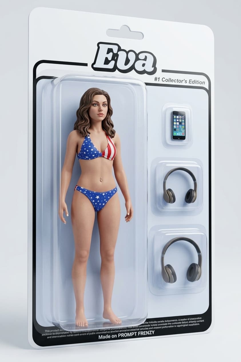 Action Figure in Blister Pack Prompt