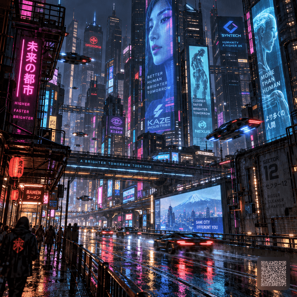 Neon Cyberpunk City