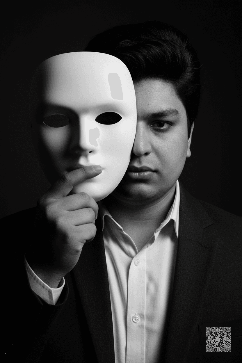 Dramatic Mask Profile Photo