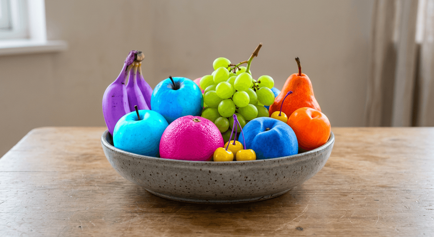 A Bowl of Wrong-Coloured Fruit