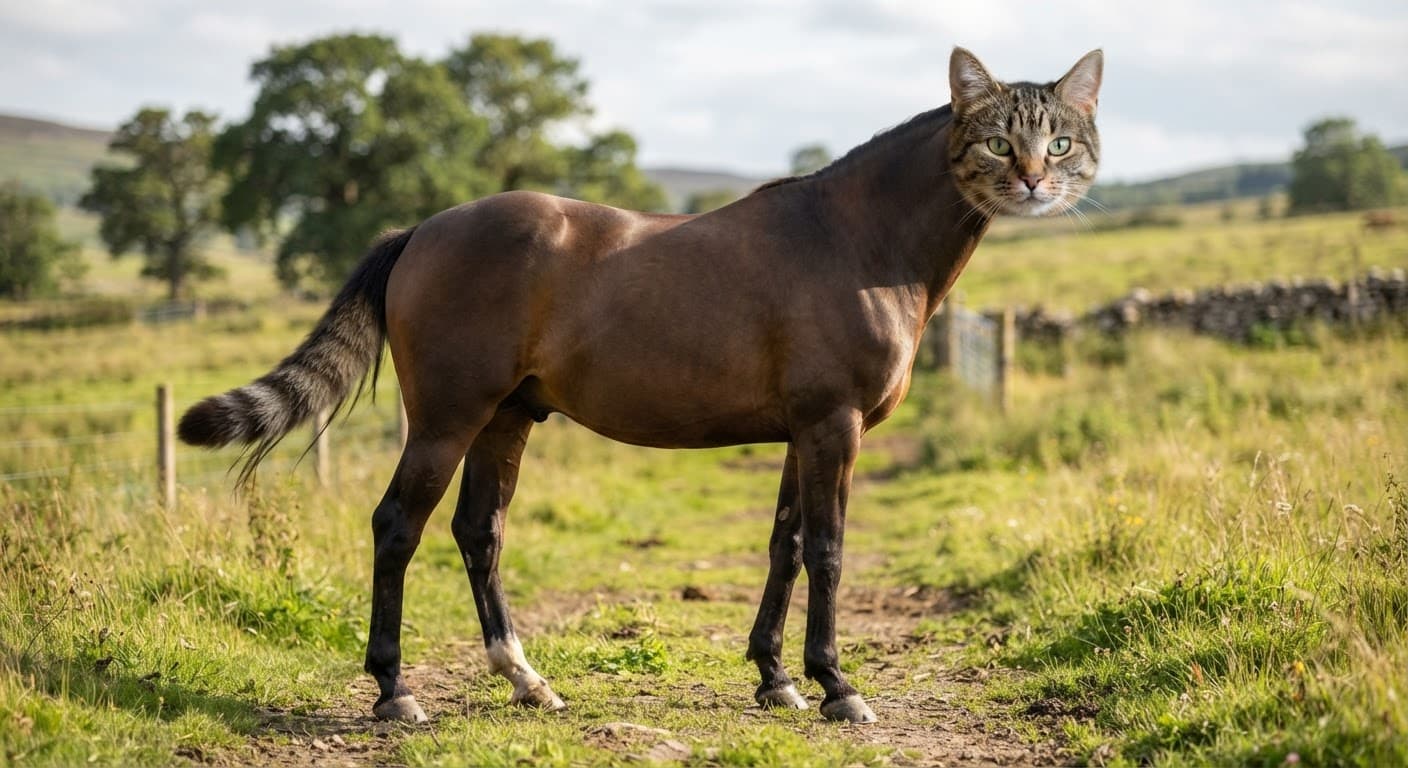 A Cat With a Horse's Body