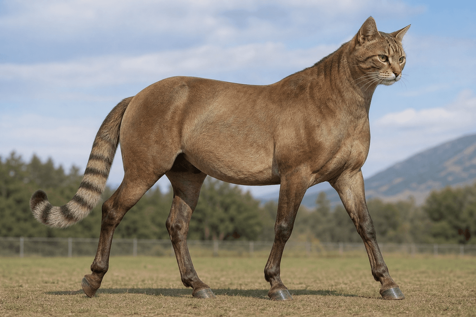 A Cat With a Horse's Body