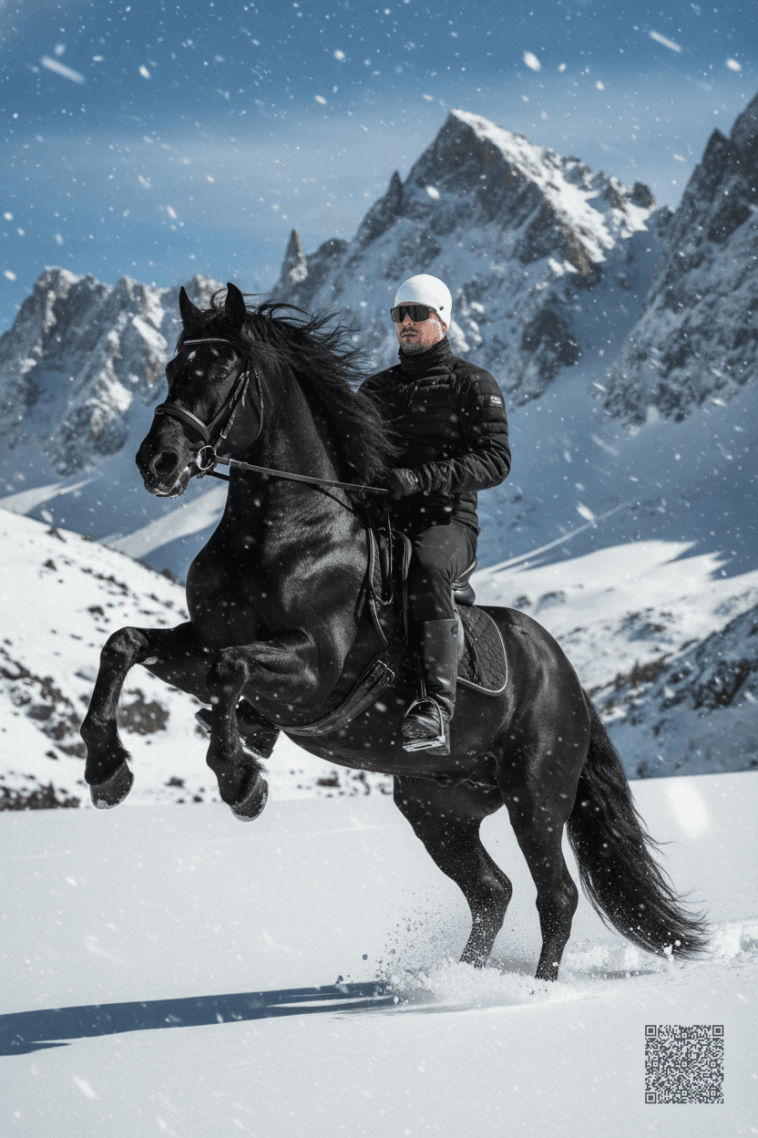 Majestic Black Horse Portrait