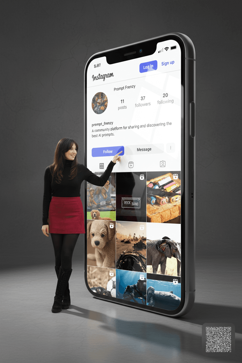 Social Profile Giant Smartphone