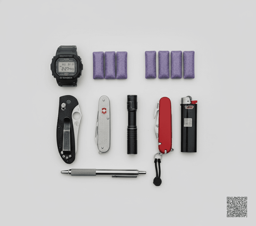 Knolling Flat-lay AI Photo