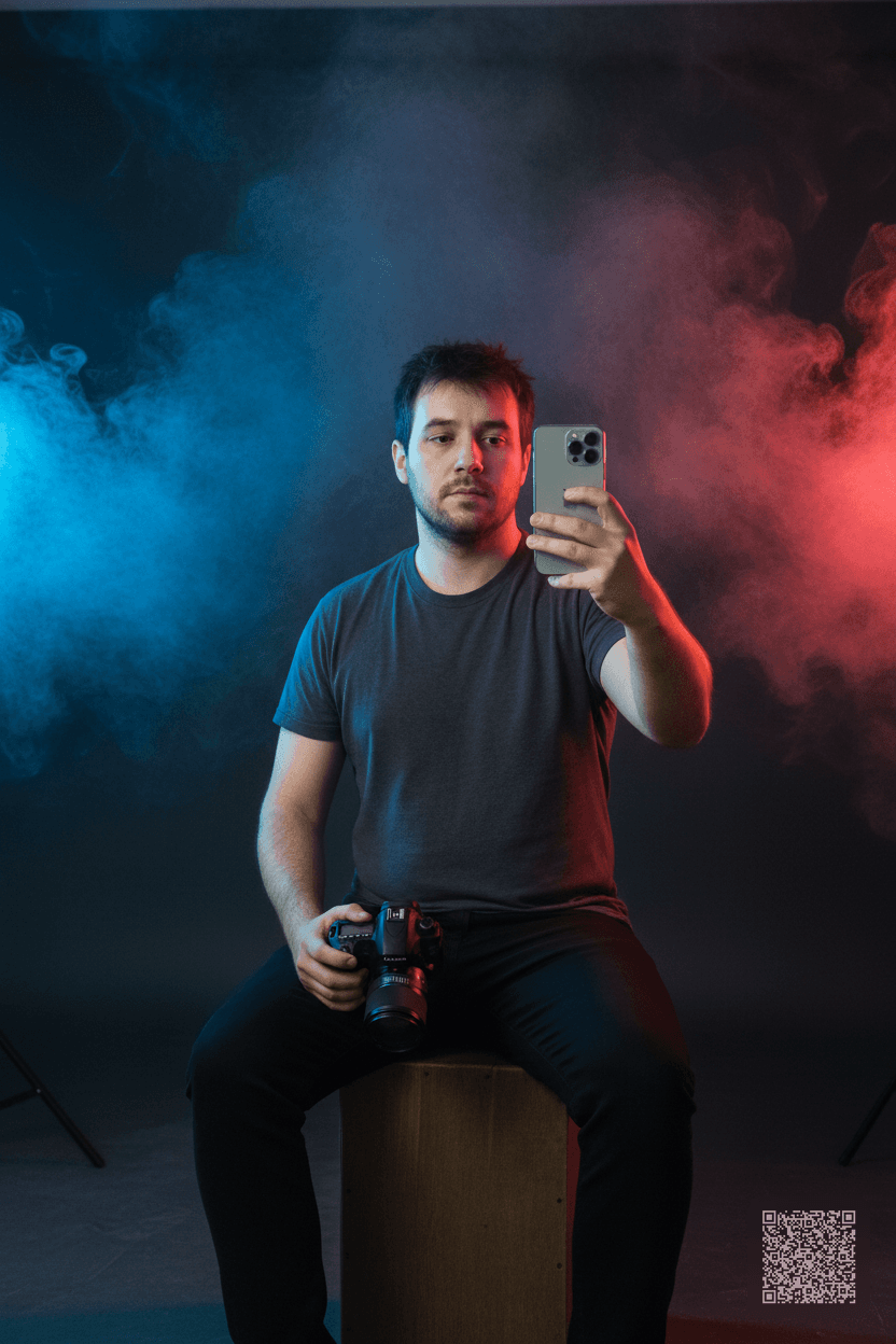 Coloured Smoke Portrait