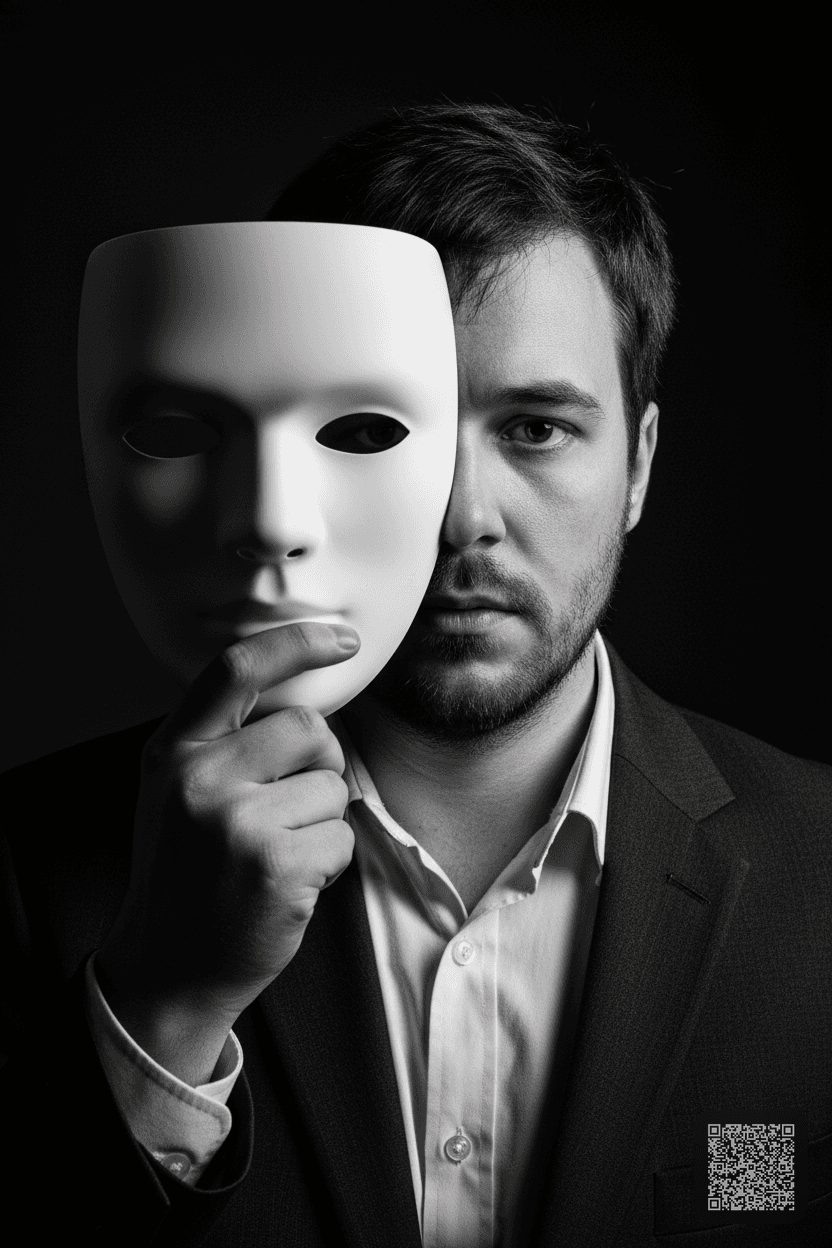 Dramatic Mask Profile Photo