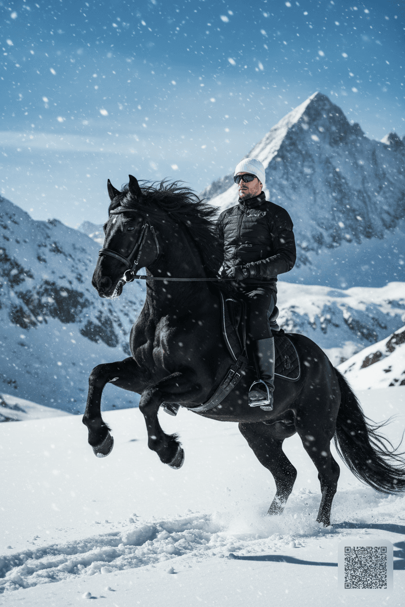 Majestic Black Horse Portrait