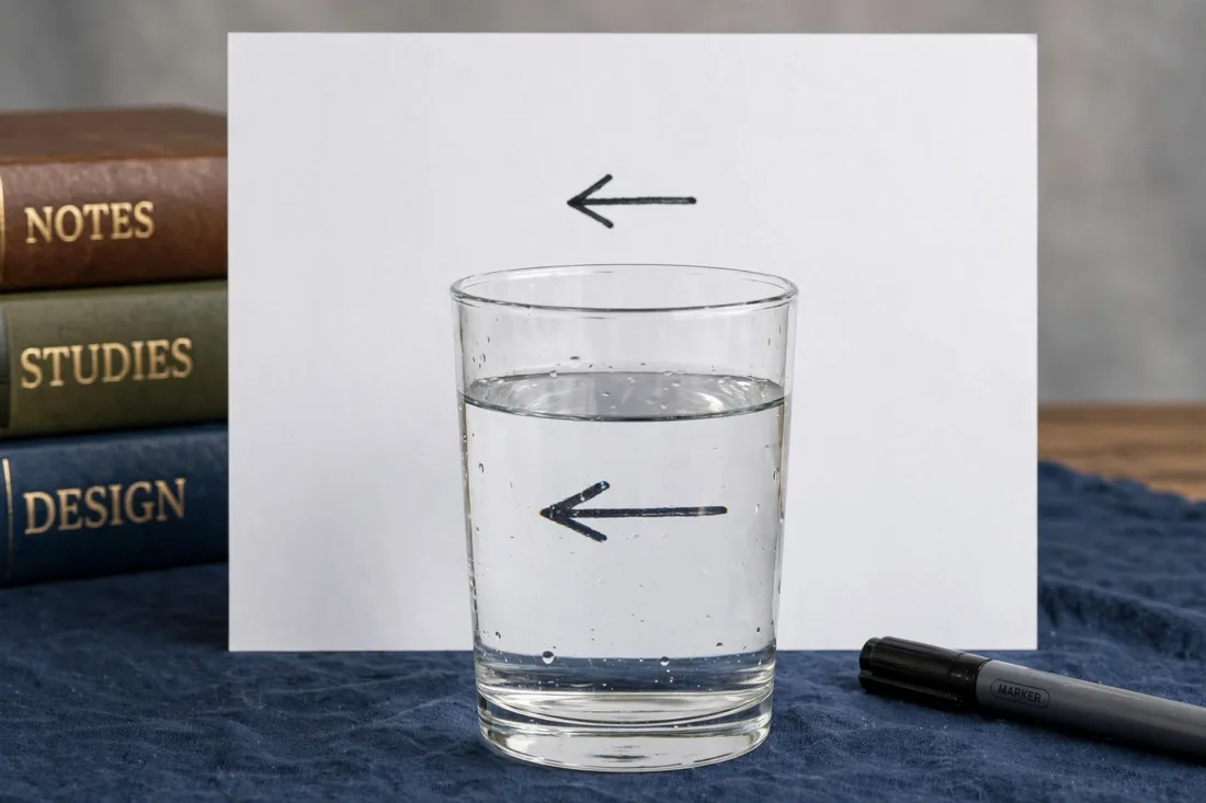 Meta Muse Image — Two Arrows, One Glass of Water run 1